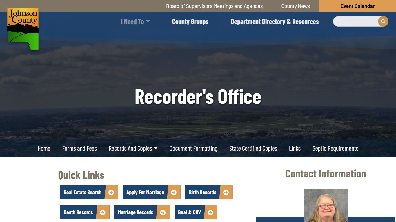 Recorder's Office - Johnson County Iowa